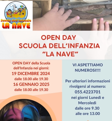 OPEN DAY SCUOLA DELL’INFANZIA “LA NAVE”